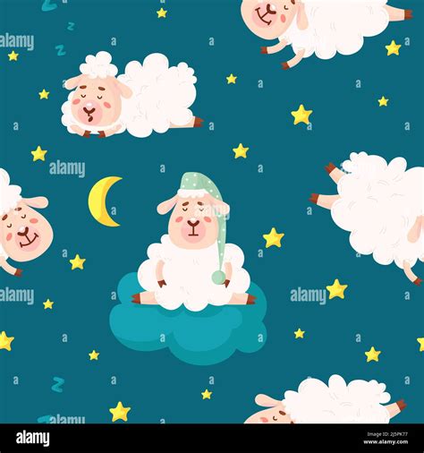 Sleepy Lambs Stock Vector Images Alamy