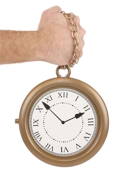 Oversized Clock Necklace Accessory