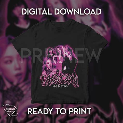 Taeyeon Special Edition T Shirt Design Digital Download Etsy