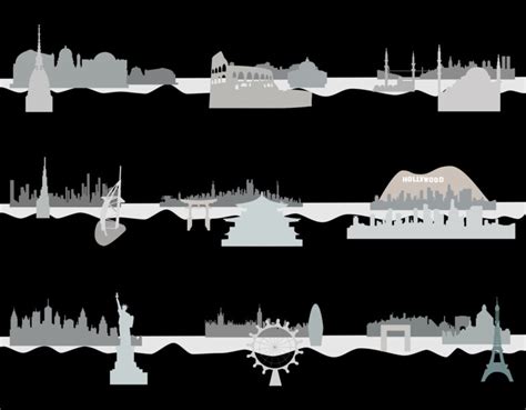 Illustrazioni Skylines Citt Del Mondo Tomato Glam Agenzia Di