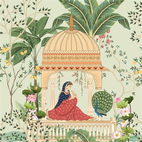 Mughal Garden Illustrations Behance