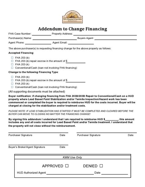 26 Third Party Financing Addendum Examples ᐅ Templatelab