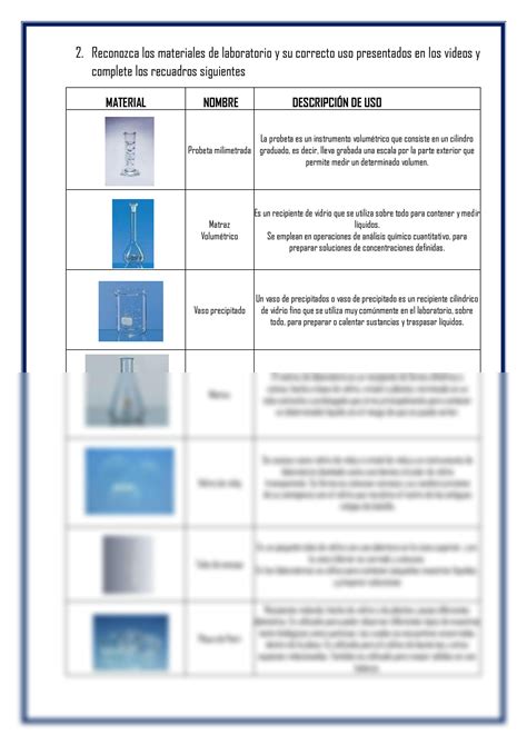 Solution Tarea Materiales De Laboratorio Studypool