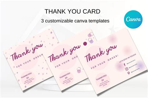 Thank You Card Canva Template | Canva Template