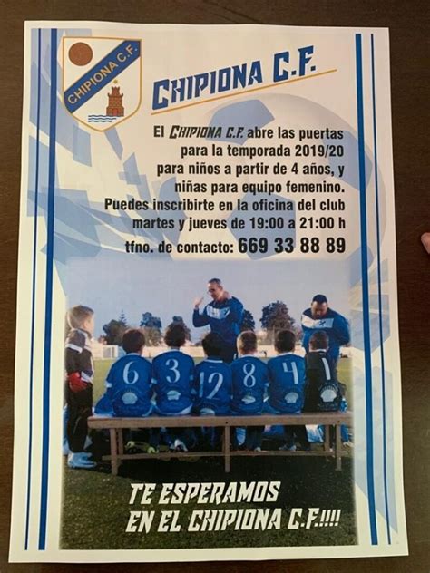 La campaña de captación de socios del Chipiona Club de Fútbol incluye