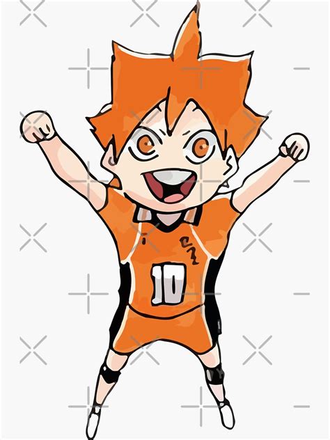 Haikyuu Hinata Sticker For Sale By Themadbrush Redbubble