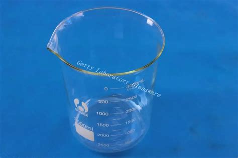 3000 Ml 3 Litre Lab Glass Beaker With Wide Mouth Pyrex Glass