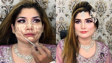 Walima Bridal Makeup Tutorial And Hairstyle Look 2022 By Blush With Amna Youtube