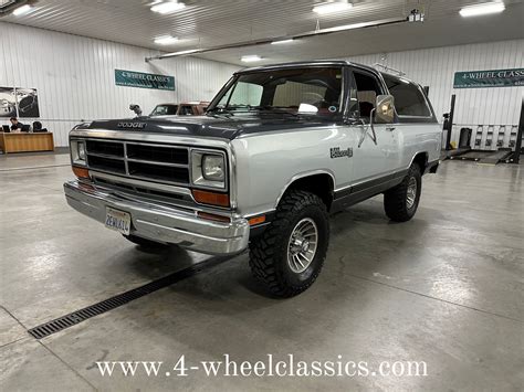 1987 Dodge Ramcharger 4 Wheel Classics Classic Car Truck And SUV Sales