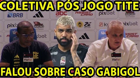 COLETIVA PÓS JOGO FLAMENGO 2 X 1 CRUZEIRO TITE FALOU DO CASO GABIGOL