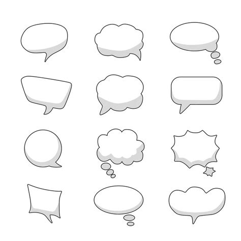 Premium Vector Vector Speech Clouds