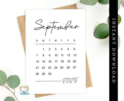 September 2024 Calendar Save The Date Free Carmen Starlene