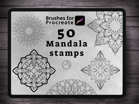 Mandalas Stamps Brushes For Proceate Etsy