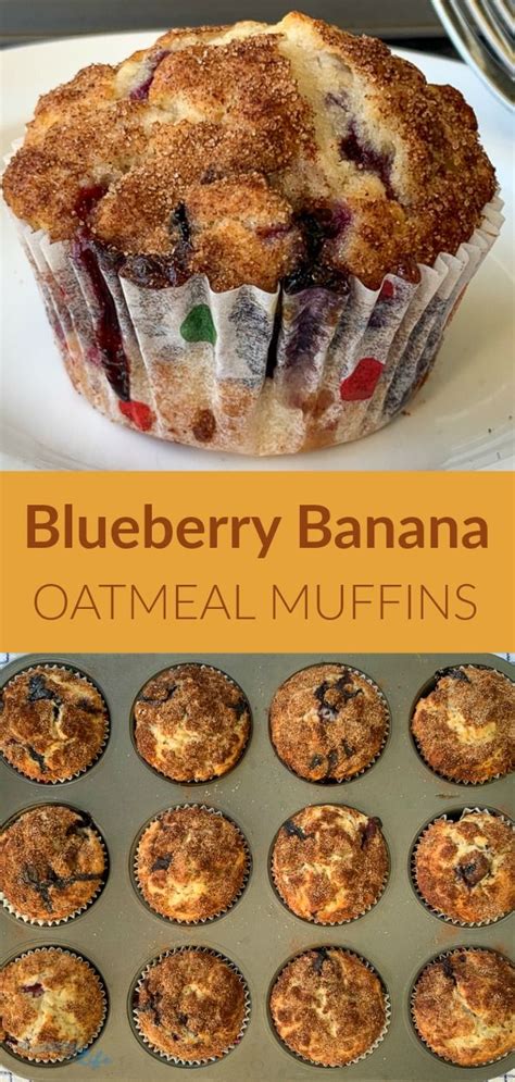 Blueberry Banana Oatmeal Muffins Artofit