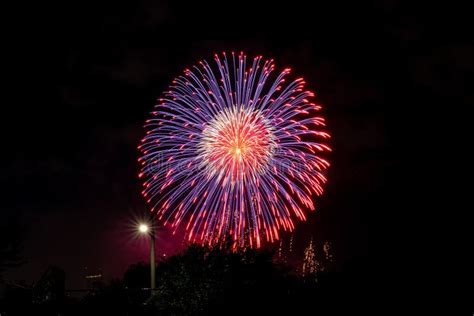 Fireworks In Seoul International Fireworks Festival Stock Photo
