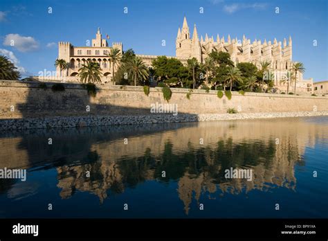 Royal Palace Of Almudaina And La Seu Palma Cathedral Palma Mallorca