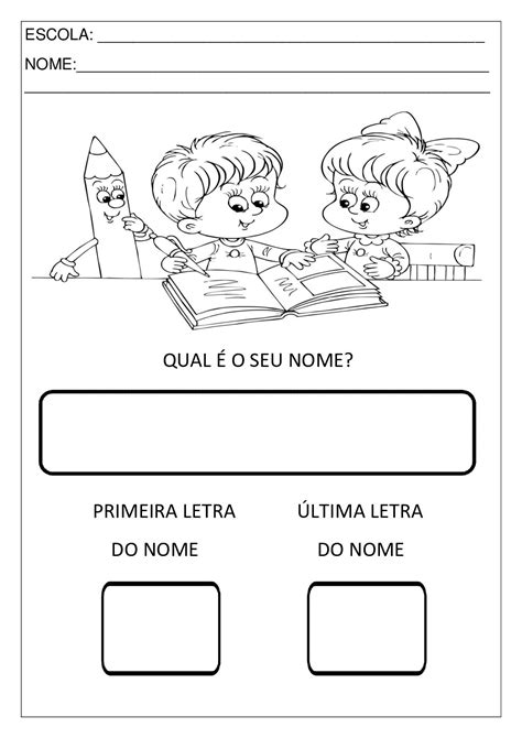 Atividade Nome Para Educação Infantil