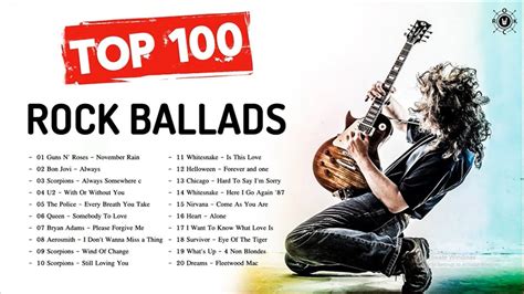 Top 100 Rock Ballads Songs Of All Time Rock Ballads Greatest Hits