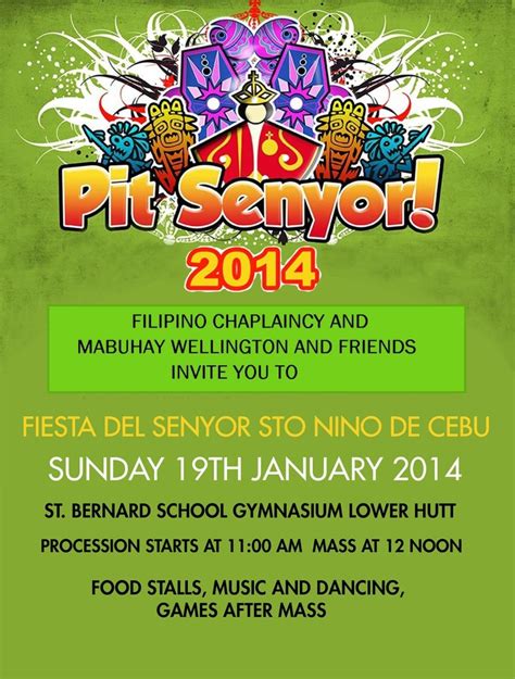 Pit Senyor 2014 – Sinulog Festival in Wellington – Pinoy Stop