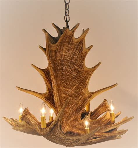 Moose 4 Antler Chandelier Cast Horn Designs