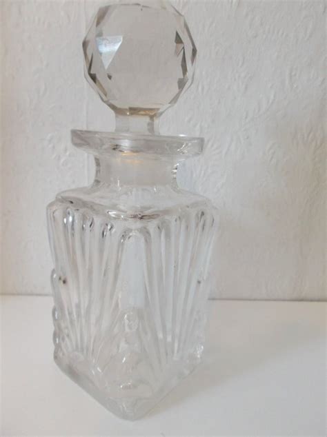 Antique Art Deco Perfume Bottle 1920s Boudoir Bottle Gem