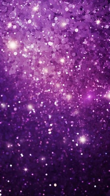 Estrellas Moradas Sobre Un Fondo Morado Foto Premium