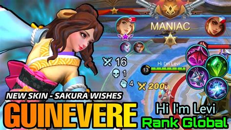 Maniac Guinevere Sakura Wishes New Special Skin Gameplay Top Global