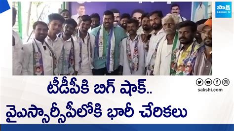 Big Shock To Chandrababu TDP Activities Joins YSRCP Chippagiri