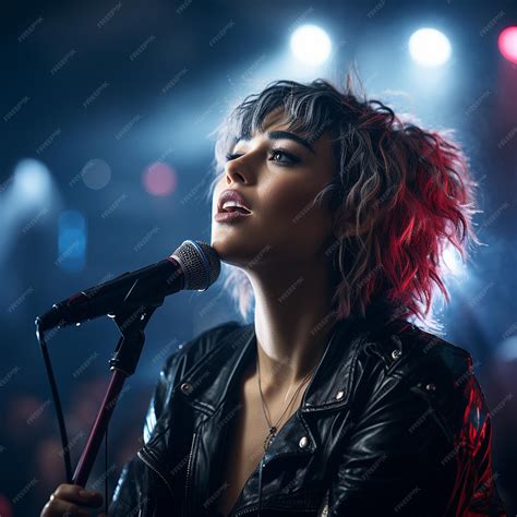 premium photo singer performing   concert
