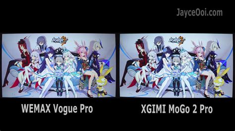 WEMAX Vogue Pro Vs Mi Smart Projector 2 XGIMI MoGo 2 Pro BlitzWolf