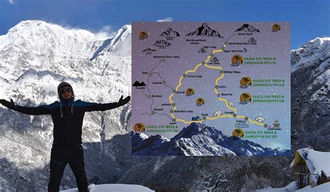 Mardi Himal Trekking Map Day To Day Routes Guide