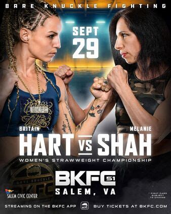 Britain Beltran Hart vs. Melanie Shah, BKFC 51 | Boxing (Bare Knuckle ...