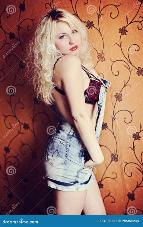 Blonde Girl With Beautiful Smile And Eyes Stock Photo Image Of Care Facial 54350352