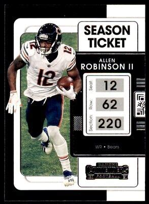 2021 PANINI CONTENDERS ALLEN ROBINSON II CHICAGO BEARS 18 EBay