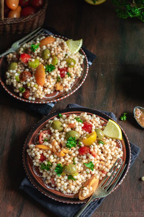 Giant Couscous Salad Cooking With Sapana