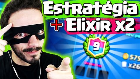 FIQUEI INVICTO NO DESAFIO DE ESTRATÉGIA E ELIXIR DUPLO NO CLASH ROYALE