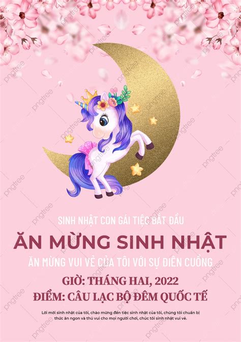 Pink Creative Floral Birthday Invitation Template Template Download On