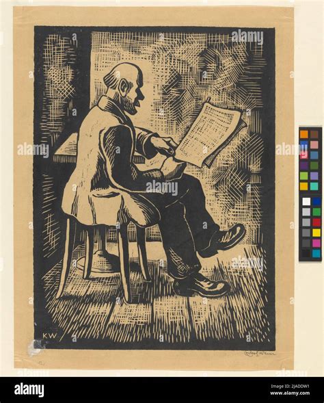 Reading Man Karl Wiener 1901 1949 Artist Stock Photo Alamy