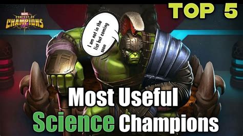 5 Most Useful Science Champions Marvel Contest Of Champions Youtube