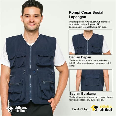 ROMPI CAESAR LAPANGAN ROMPI TACTICAL BAHAN RIPSTOP PE WARNA NAVY