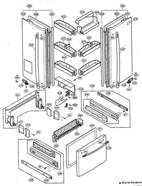 Lg French Door Refrigerator Parts Diagram