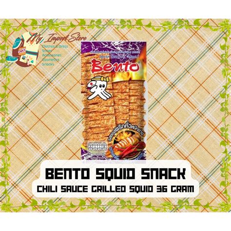 Jual Juhi Bento Thailand Bangkok Bento Squid Juhi Snacks Cemilan Cumi