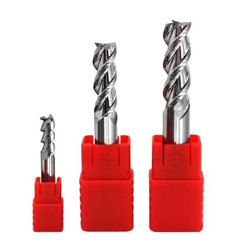 3 Flute Aluminum Cutter HRC55 Carbide End Mill For Aluminum HRC55