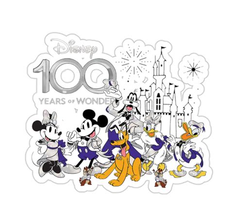 100th Disney Anniversary Stickers, Disney 100 Years Of Wonder Stickers Designed & Sold By ...