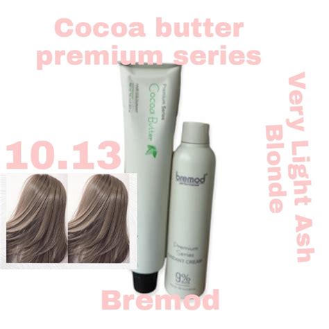 Bremod Premium Series Cocoa Butter Hair Color With Oxidizer Very Light Ash Blonde