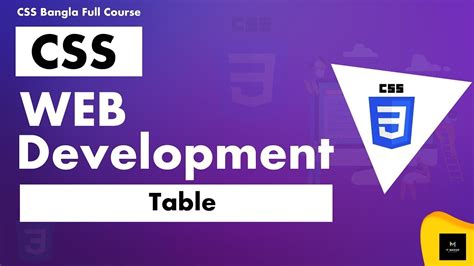 Css Table Css Full Bangla Tutorial Ami Masud Amimasudbd Youtube