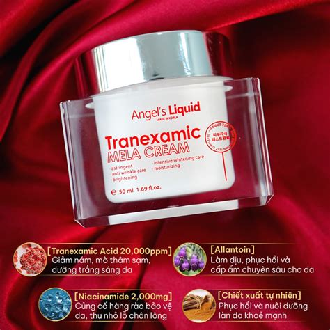 Kem Dưỡng Tranexamic Acid Mờ Nám Chuyên Sâu Angel s Liquid Mela Cream