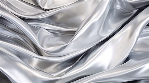 Lustrous And Crinkled An Abstract Background Featuring Shiny Silver Foil Texture Silver Foil