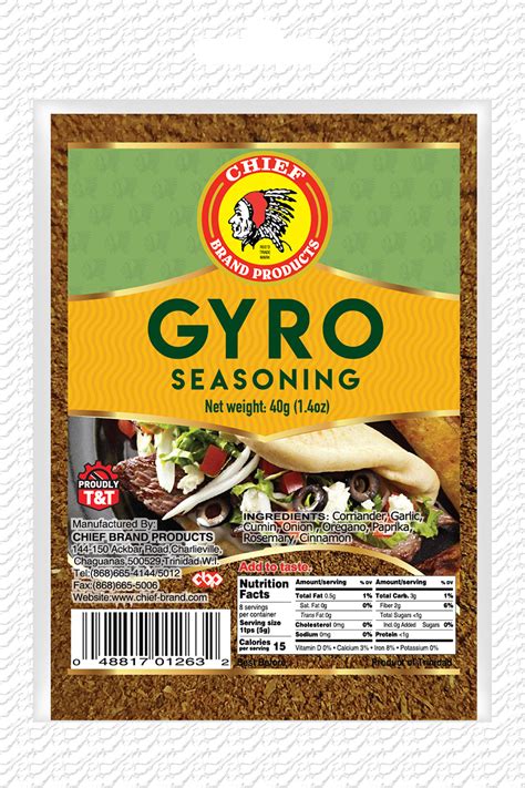 Gyro Seasoning | Chief Brand Products