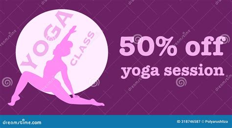 Yoga Lesson Business Card T Voucher Special Offer Discount Coupon Flyer Template In Pink